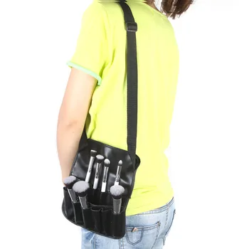 

PVC Cosmetic Makeup Brush Apron with Artist Belt Strap Professional Bag