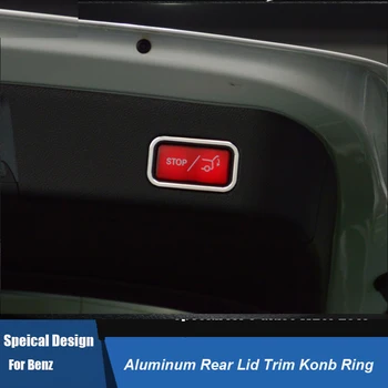

Aluminum alloy AMG Styling Car rear lid Button Knob Trim decoration For Mercedes-Benz GLA GLK CLS ML GL GLE S Glass