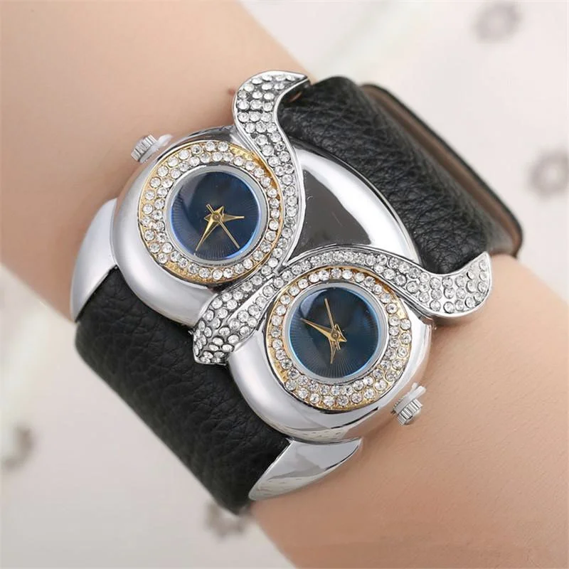 Ms Design Restoring Ancient Ways The Owl Double Time Double Diamond Dial Watch The Watch