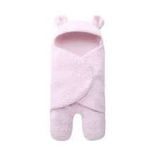 Детское супер мягкое плюшевое одеяло для пеленания на осень и зиму с изображением маленького медведя, детское шерстяное одеяло из овечьей шерсти, детская накидка 55*29 см