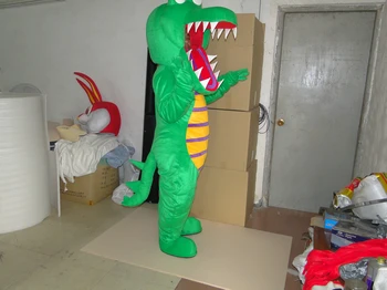

new arrival handmade green dinosaur mascot costumes for sale
