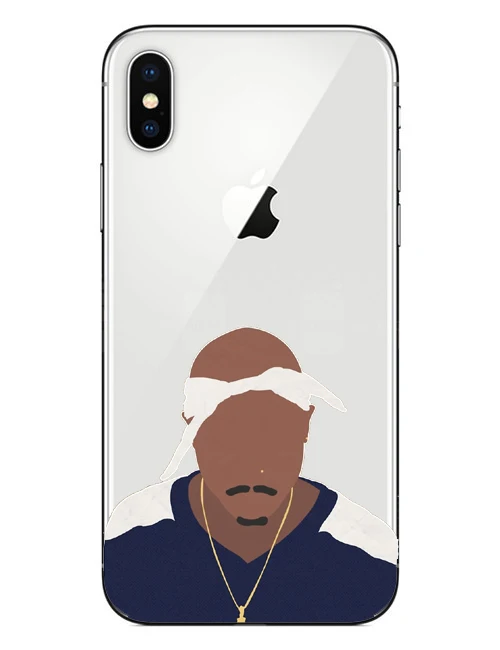 2Pac Tupac Amaru Shakur Makaveli мягкий прозрачный ТПУ чехол для телефона для iphone 4 5 6 7 8 Plus X XR XMax Coque Capa - Цвет: TPU