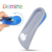 Demine, силиконовая стелька, увеличивающая рост, дышащая, с Сотами, на половину роста, обувь, увеличивающая рост, на каблуке, для женщин и мужчин