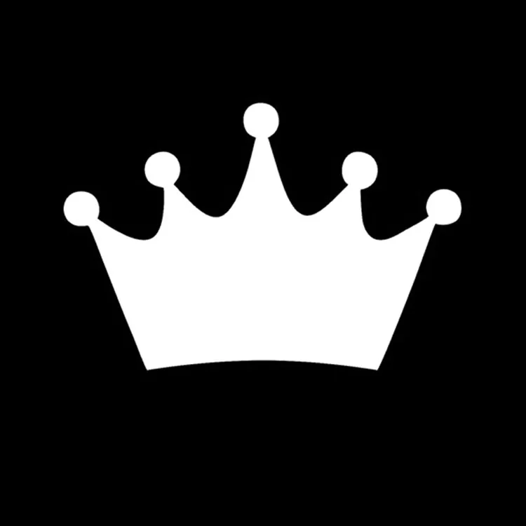 14x9.5CM King Crown Race Car Stickers | Cartoon Character Crown Motorcycle Car Decals C2-0044 image 2