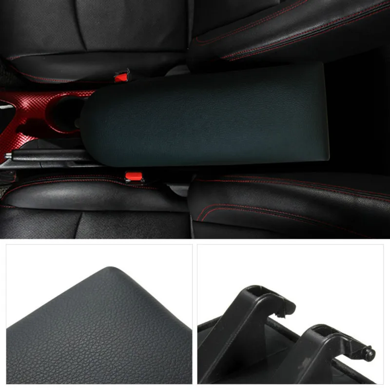 For Volkswagen VW GOLF MK4 BORA BEETLE PASSAT B5 Polo 6R Jetta Skoda OCTAVIA Lavida PU Leather Center Console Armrest Cover Lid