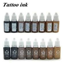 3 шт. США для перманентного макияжа, Biotouch татуировки пигментные чернила татуировки 15 мл/бутылка для макияжа бровей 17 Цвета на выбор