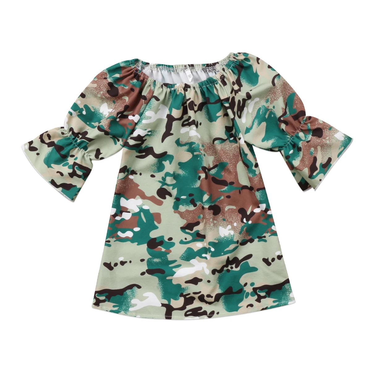 Camouflage Toddler Kids Baby Girls Clothes Long Sleeve Party Tops Dress