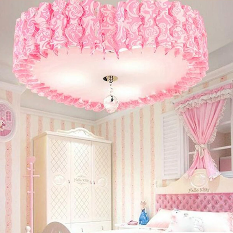 

The new children's LED bedroom lamp simple modern romantic love style room warm wedding room ceiling ET28