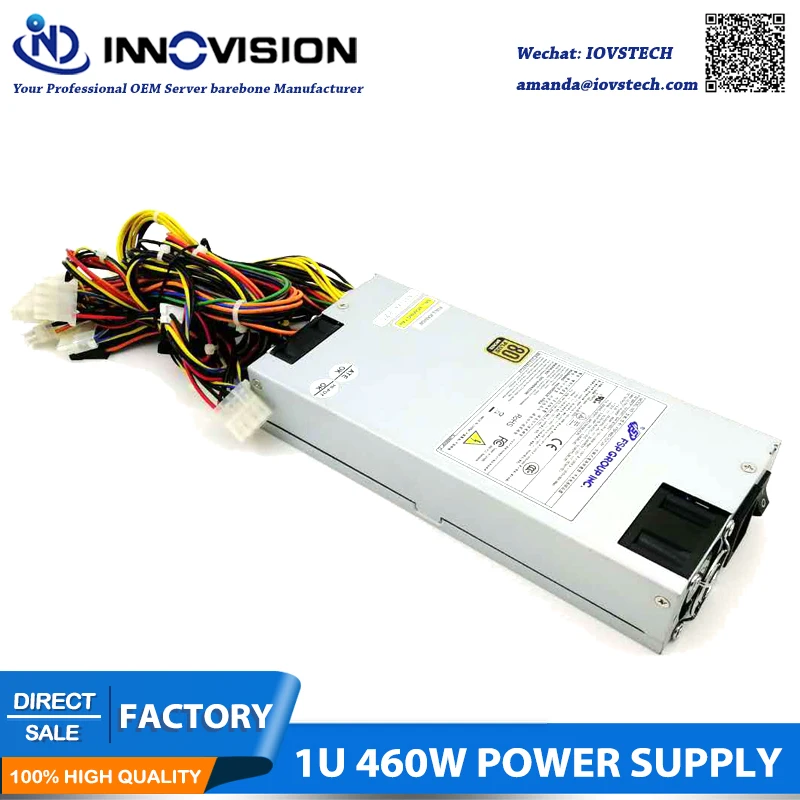 

High efficiency FSP GPOUP INC. 1U 460W server power supply computer workstation pc psu