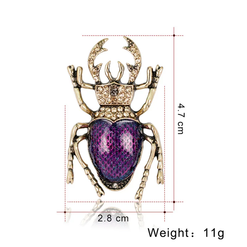 Насекомое скарабей брошь на булавке значок Сделай Сам креативный подарок ювелирные изделия для женщин девочек детское пальто куртки значок Прямая поставка