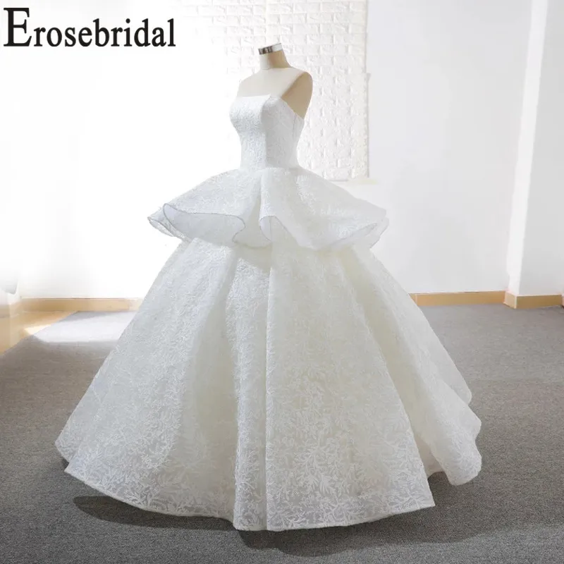 Erosebridal/Новое поступление 2019 года вечернее платье без бретелек Двухслойное