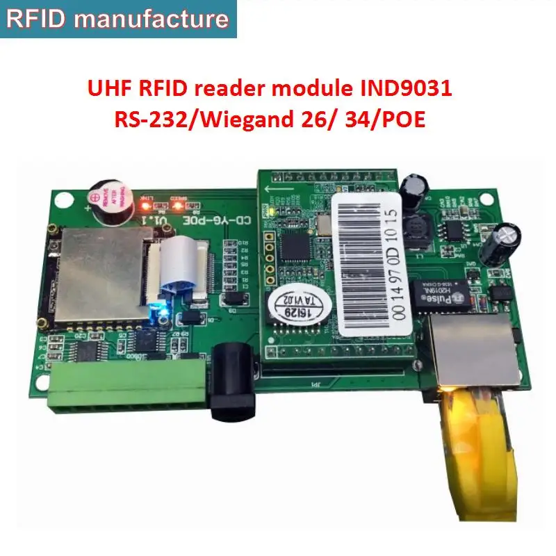 POE TCP/IP небольшой uhf rfid модуль EPC класс 1 Gen2 стандартная Радиочастотная