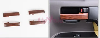 

Interior Wood Color Door Handle Cover Holder Trims Panel 2008-2017 Car Styling For Toyota LC 200 Land Cruiser Accessories