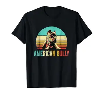 

American Bully Dog Husky Corgi Loyal Friend Vintage Black T-Shirt for Dog Lovers on Sale New Fashion Summer Print Men T Shirt