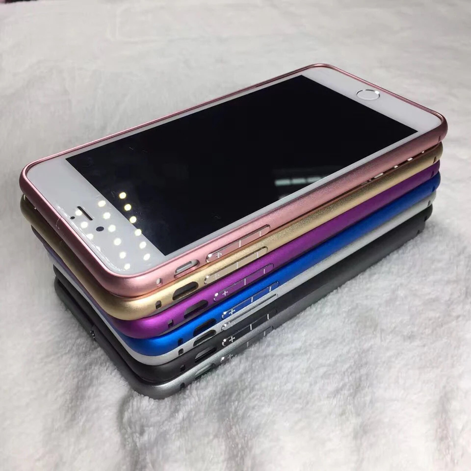 

Deluxe Aluminum To Complete The Border For iphone 6 7 8 Plus 11 Pro 11Pro X XR XS Max Rigid Aluminum metallic Frame Bumber Case