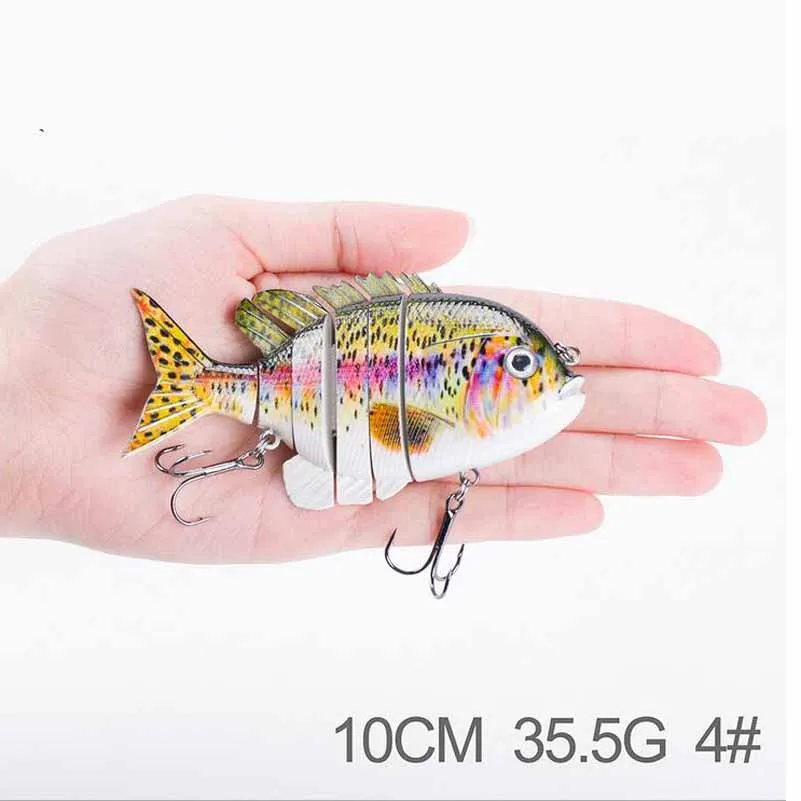 2018 горячая Распродажа рыболовные приманки Swimbait снасти 10 см 35 5 г Multi Составник 6