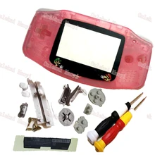 Бренд розовый цвет без царапин корпус подходит для Gameboy GBA Консоль оболочка полный чехол Замена с ограниченными линзы логотипа