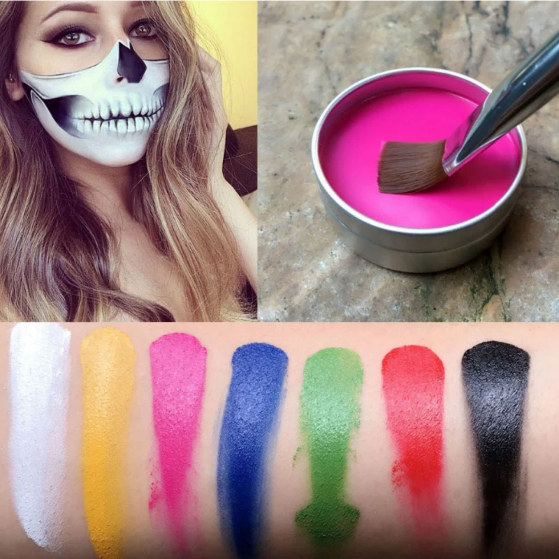 Halloween Makeup Face Paint Tools Style Face Painting Flash Tattoo Face
