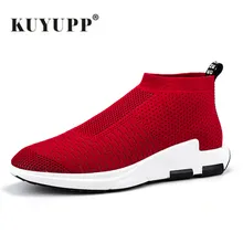 Kuyupp 2017 nueva malla de verano de hombres zapatos de los holgazanes de los zapatos para caminar ligero hombres respirables cómodos zapatos tenis femenino y8