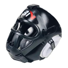 BN Дети/взрослые ММА Муай Тай боксерский шлем W/Маска Тхэквондо боевые искусства спарринг Санда головные уборы тренировочное оборудование EO