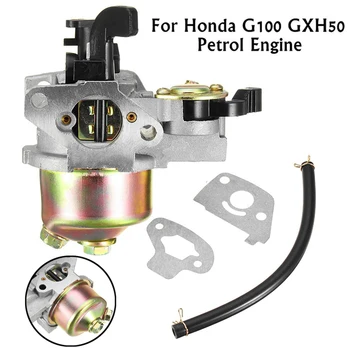 

Metal Carburetor Spare Fits For Honda G100 GXH50 4 Stroke Petrol Engines Set Replacement Engine Mixer Carb Carburetor Kit