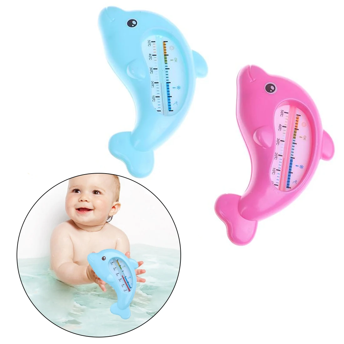 Термометр для воды, для купания, в форме дельфина, температура, для малышей, для душа, пластиковая Ванна, датчик воды, термометр