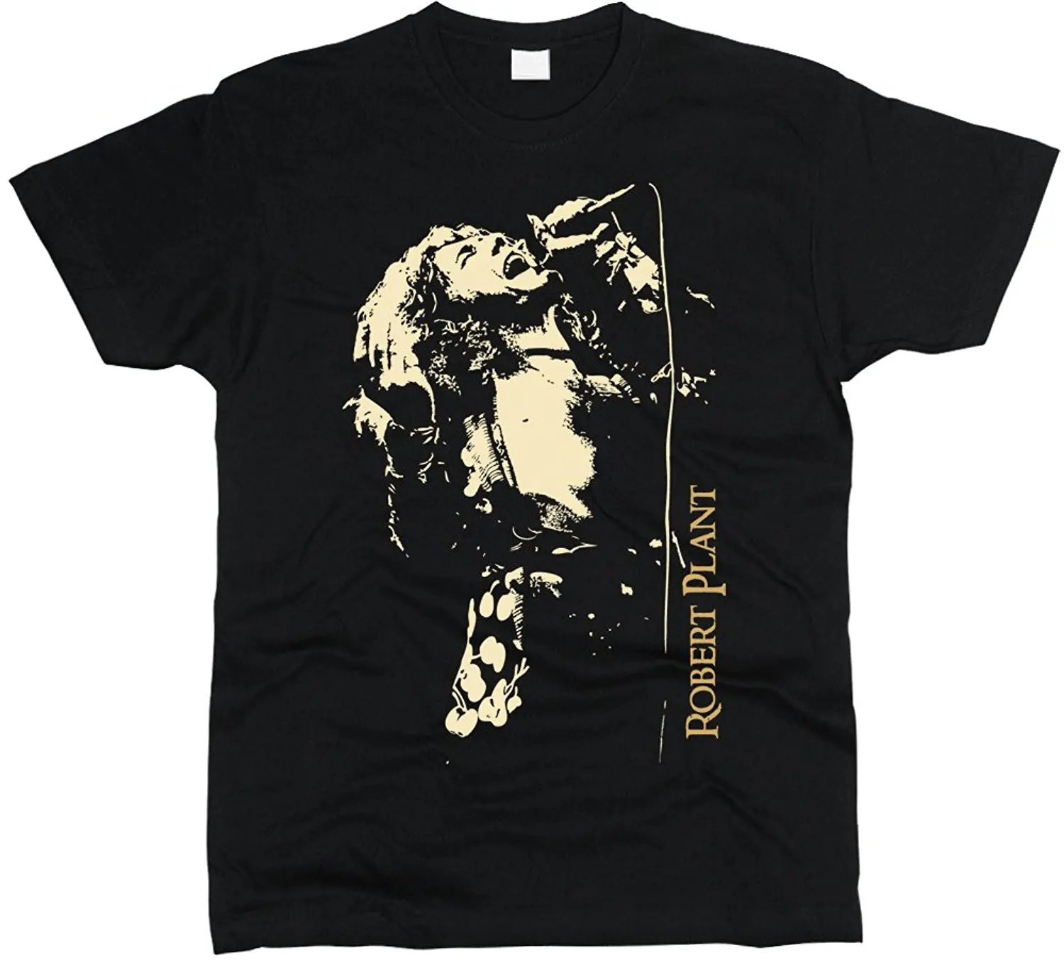 

Fashion New Arrival Simple Robert Plant T-shirt Men Regular Fit Cotton