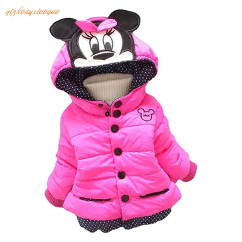 

Fashion parkas girl clothing kid clothes winter multicolor children outerwear coats minnie mous egirls jacket children's wear