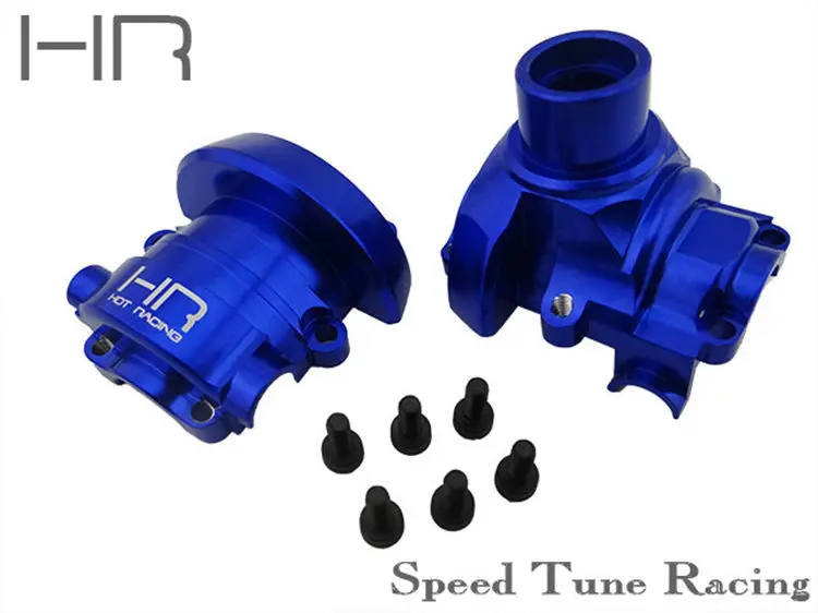 

Hot Racing CNC Aluminum Outer Differential Diff Case Gearbox Case for 1/10 Traxxas Summit RC Car Parts