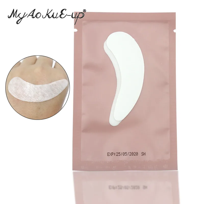 

Cosmetic Tool 50 pairs Eye Paper Patches Eyelashes Extension Under Eye Pads Eye Lash Patch Eye Tips Sticker Wraps eyelashes tool