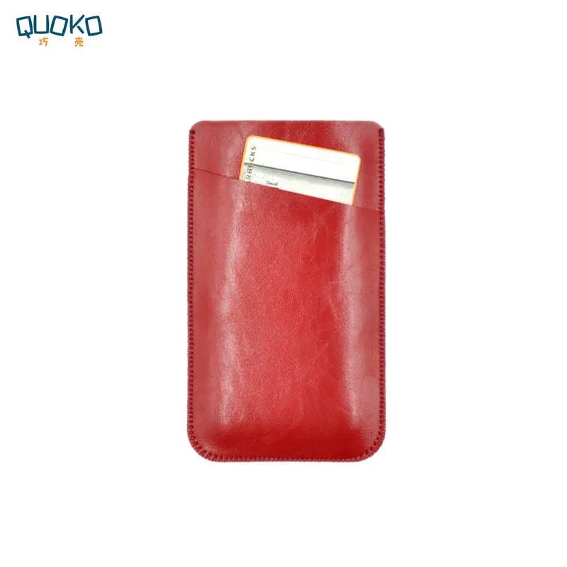 

Double decker style sleeve pouch cover,microfiber leather Phone sleeve case for HTC U11+ U12 Plus 6",With card pocker
