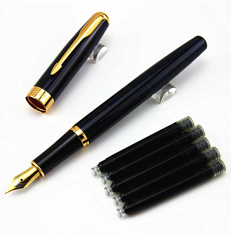 Fountain pen Iraurita Golden Clip pens caneta tinteiro Baoer 388 material escolar school supplies ink pen Fountain pen Iraurita Golden Clip pens caneta tinteiro Baoer 388 material escolar school supplies ink pen