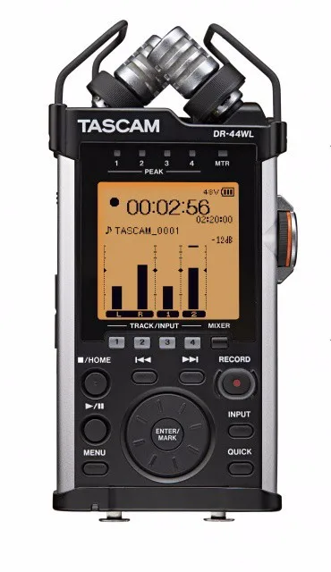 

TASCAM DR-44WL Linear PCM Recorder Latest Wireless New Wi-Fi transport control for remote start WAV/BWF or MP3 recording