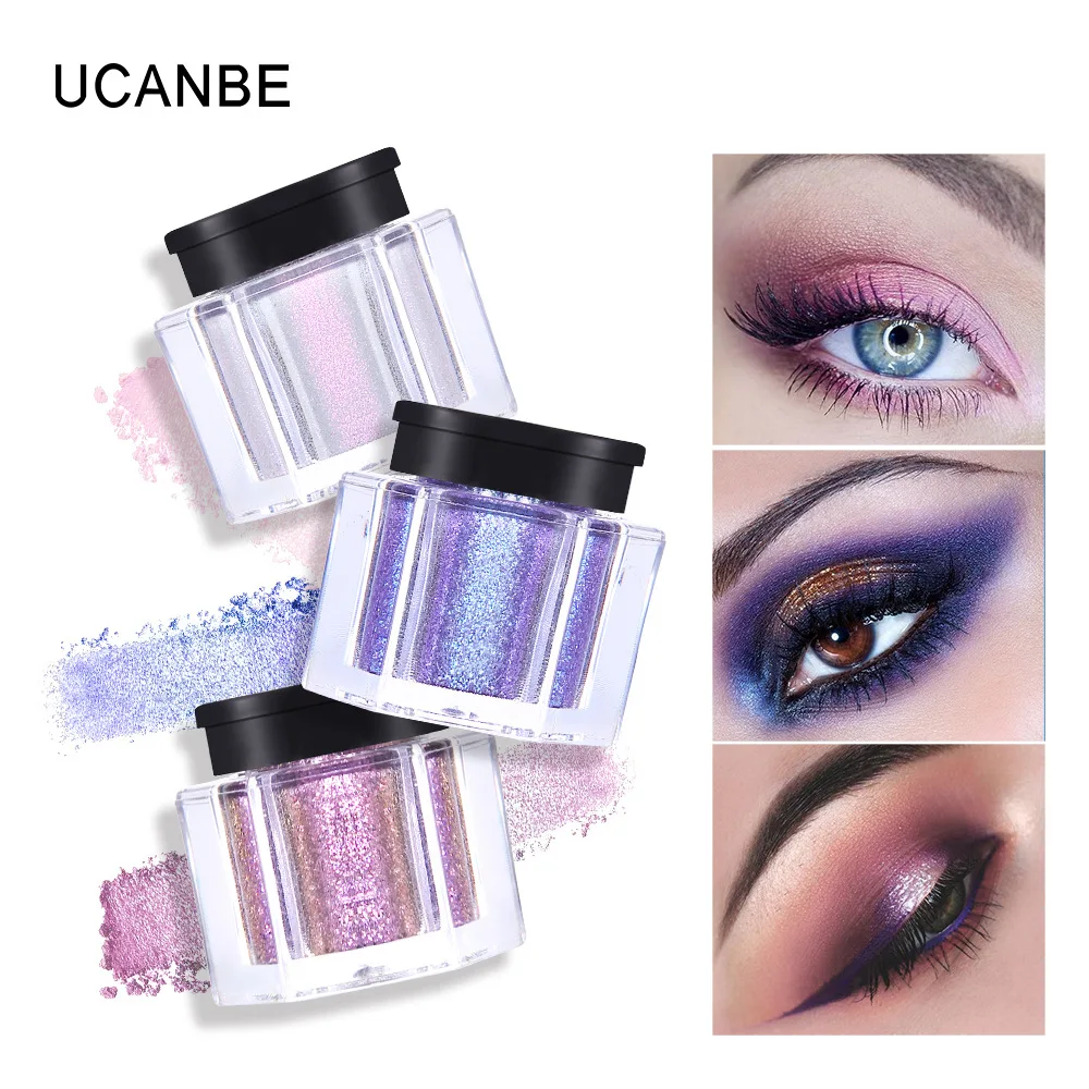 

UCANBE 5pcs/lot Shimmer Eyeshadow Powder Makeup Glitter Pigment Eyes Shadow Loose Powder Waterproof Nude Eye Cosmetic
