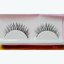15 пар натуральные Толстые Длинные Короткие Скрещенные Накладные ресницы Поддельные ресницы розничная 016