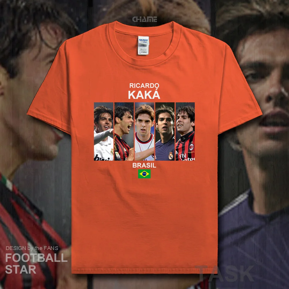 

Kaka Ricardo Izecson dos Santos Leite t shirt jerseys Brazil milan footballer star tshirt cotton t-shirt clothes summer tees 20
