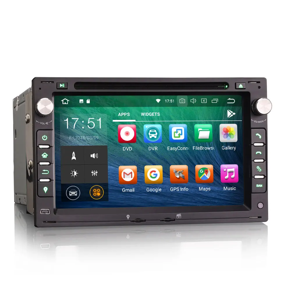 Discount 7" Android 9.0 Pie OS Car DVD Multimedia GPS Radio for Skoda Superb 2001-2008 & Skoda Octavia 1997-2004 & Skoda Fabia 1999-2003 2
