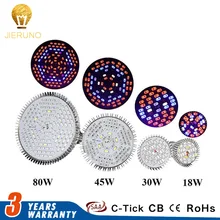 Fitolampa Led Plant Grow Light 18W 30W 45W 80W Full Spectrum E27 LED Grow Lamp for Garden Phrase Flowering Hydroponics System BE