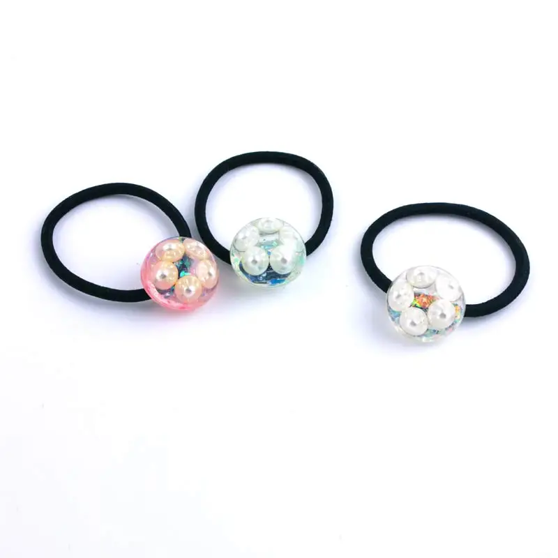 

New style headband small fresh sequins hair ring / resin round personality hair rope rubber band hair accessorie F05