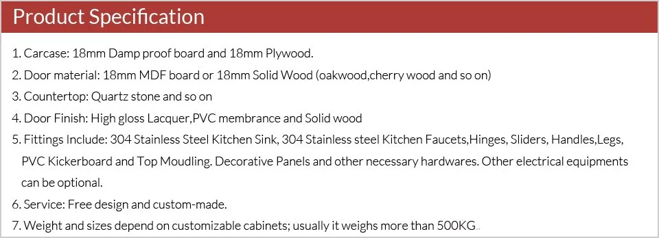 Дизайн Современная Модульная кухонный шкаф настраивает 2Pac белая Кухонная Мебель Шкаф Блока