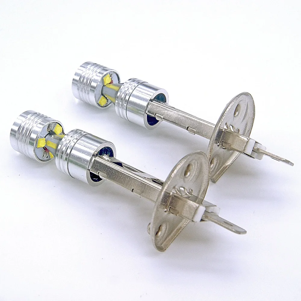 2 шт. Автомобильный светодиодный противотуманный фонарь H1 30 Вт 6SMD светильник