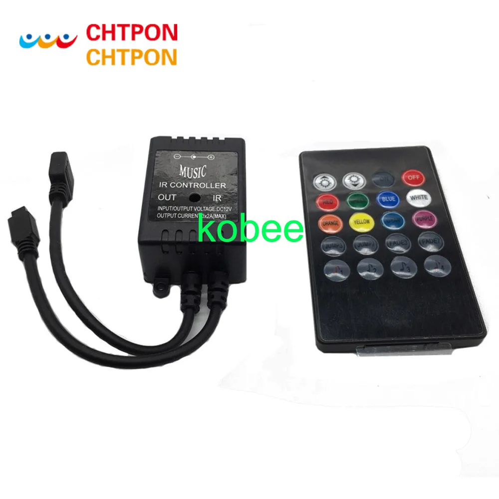 

LED Music IR Controller 20key Remote Sound Sensor withut battery For 3528 5050 RGB LED Strip