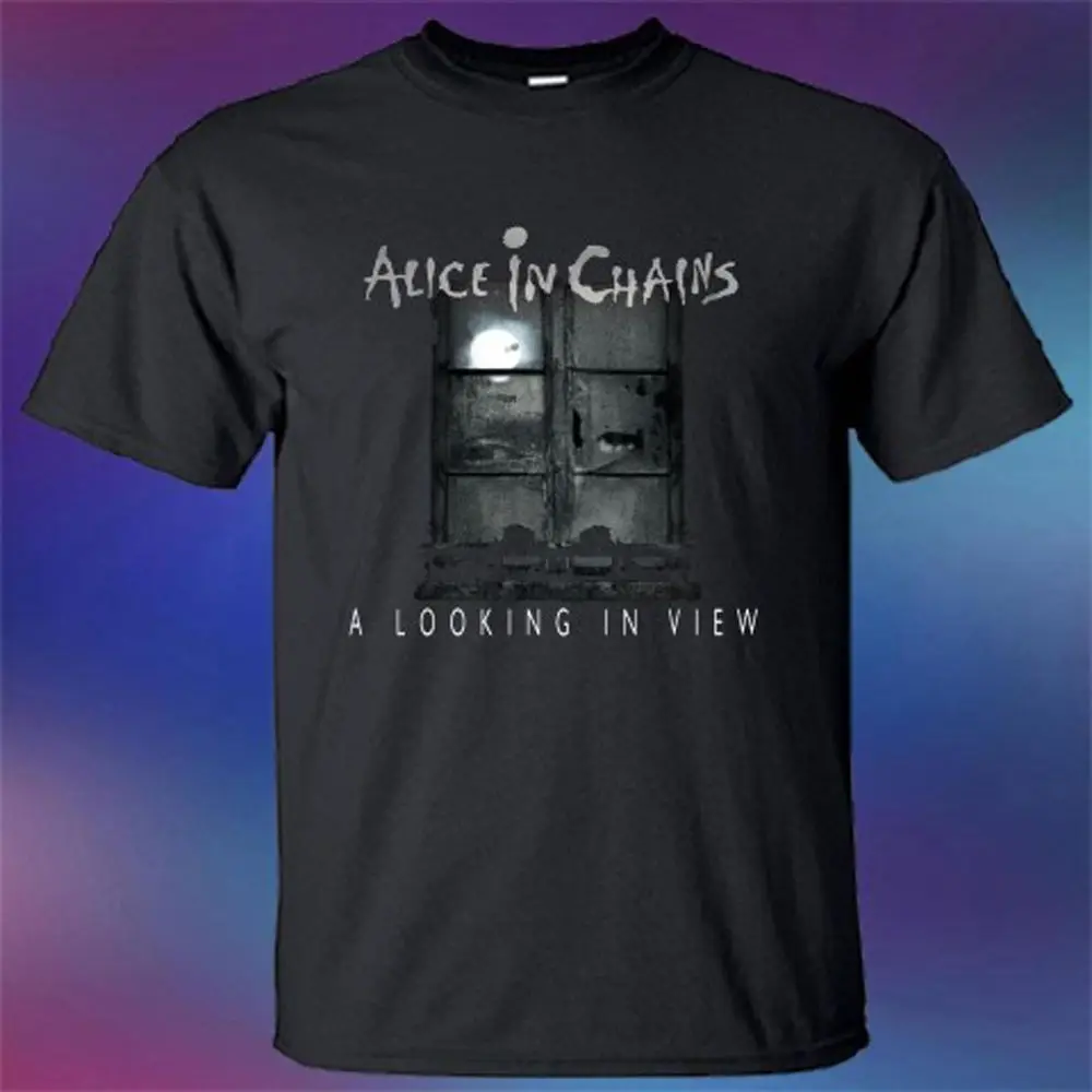 

New Alice In Chain A Looking In View Album Logo T-Shirt Fashion Men and Woman T Shirt Free Shipping Shirts for Men