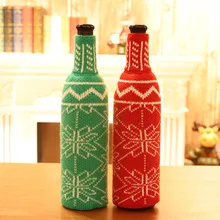 Рождественские украшения для дома, винная подставка, крышка для бутылки, вечерние украшения, Санта Клаус, Снежная кухня, украшение для нового года