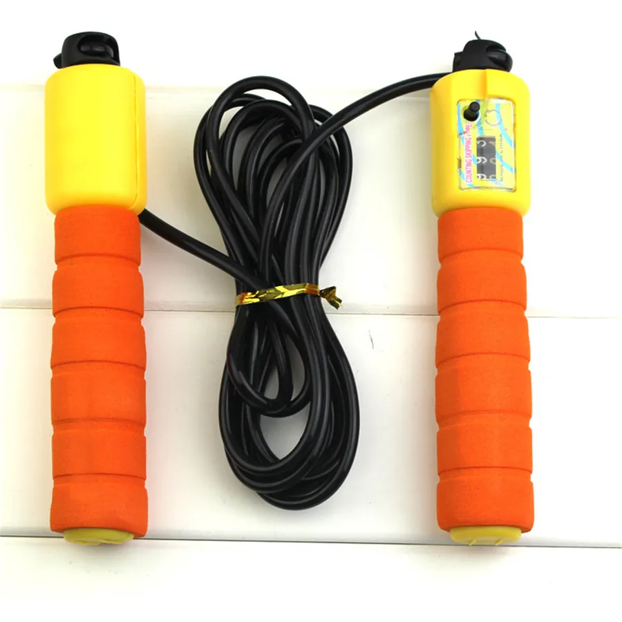 Rubber Counter Jump Rope Crossfit Adjustable Cotton Thread Skipping Rope Jumping (3)