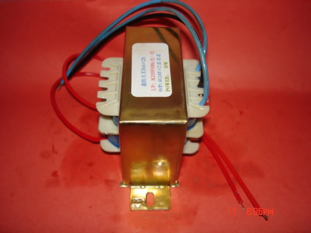 14V 0 1.1A трансформатор 220V вход 30VA EI66 * 28 полный медный проводной усилитель