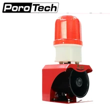 SF-533 Малый предупреждение Маяк сирена водонепроницаемый звуковой и световой сигнализации устройства Индивидуальные звуковой сигнал охранной сигнализации 12 В 24 В