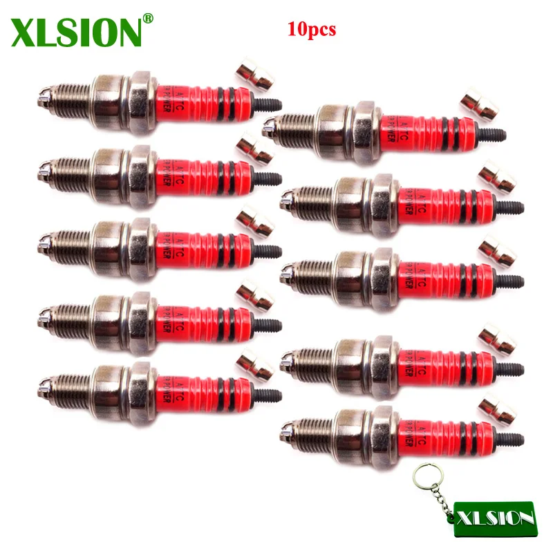 XLSION 10x производительность 3 электроды 3-полюсный зажигание Свеча зажигания A7TC для
