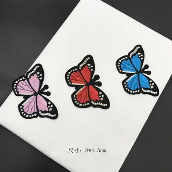 

20pcs Butterfly Patches For Clothing Embroidery Sew Iron On Patches Fabric Clothes Sticker Applique Diy Ornaments Decorative