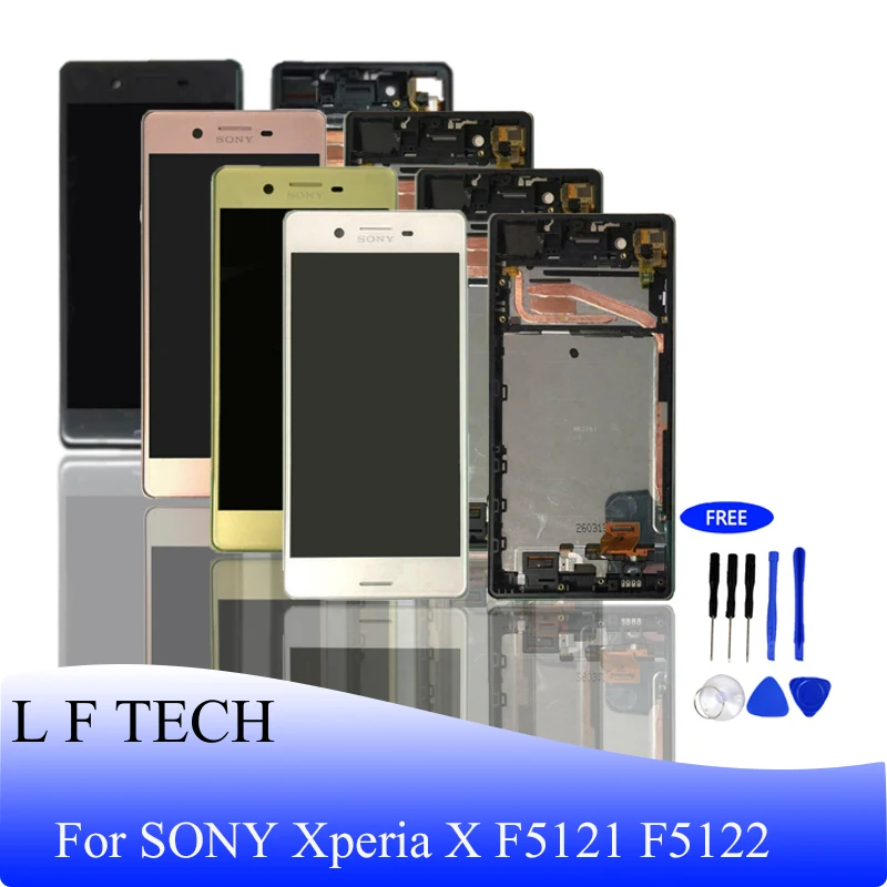 ЖК-дисплей для SONY Xperia X F5121 F5122 оригинальный экран в сборе и сенсорная панель